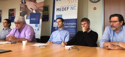 Conférence de presse du MEDEF Nouvelle-Calédonie qui plaide pour une relance économique immédiate