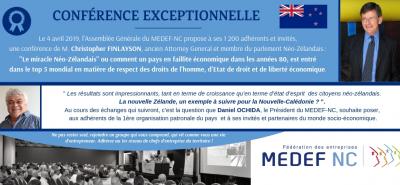Conférence exceptionnelle pour l'Assemblée Générale du MEDEF-NC