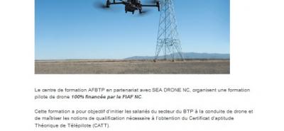 AFBTP - Formation Pilote de drone, financée à 100% par le FIAF